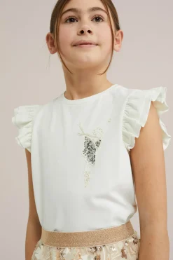 Meisjes top met embroidery