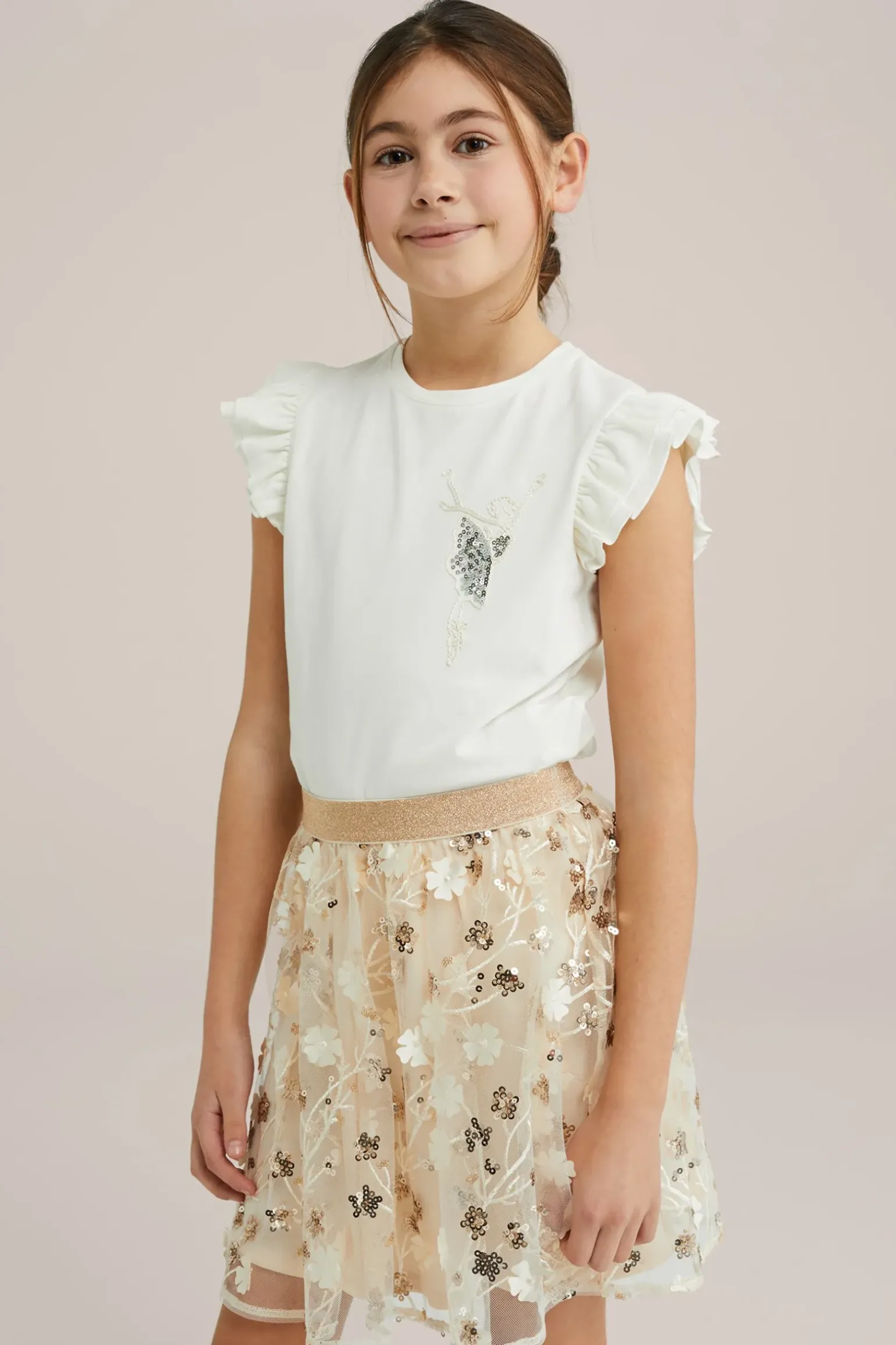 Meisjes top met embroidery