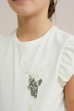 Meisjes top met embroidery