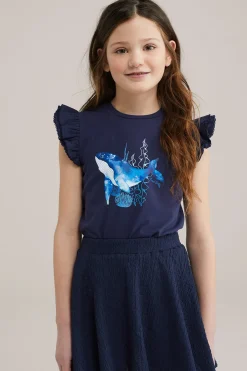 Meisjes top met opdruk