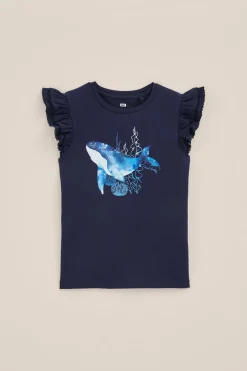 Meisjes top met opdruk