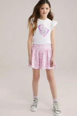 Meisjes top met opdruk