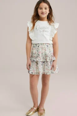 Meisjes top met opdruk