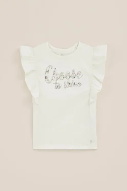 Meisjes top met opdruk