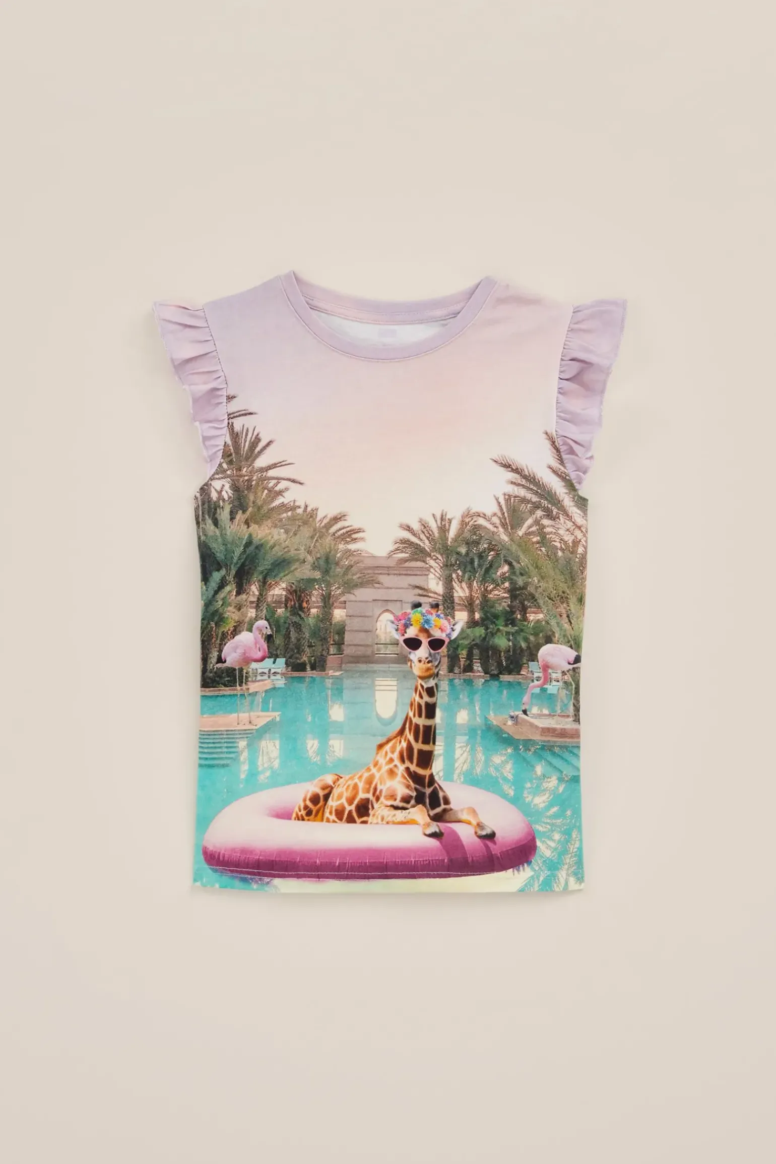 Meisjes top met opdruk
