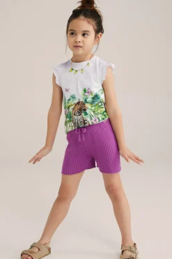 Meisjes top met opdruk