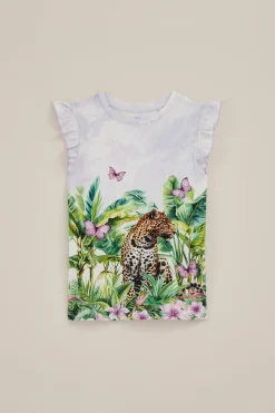 Meisjes top met opdruk