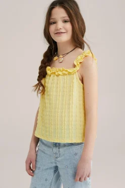 Meisjes top met structuur