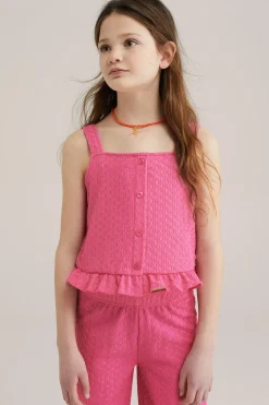 Meisjes top met structuur