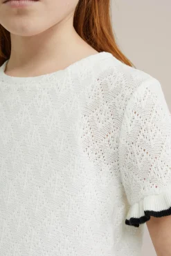 Meisjes top met structuur
