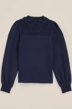 Meisjes T-shirt met gesmokt detail