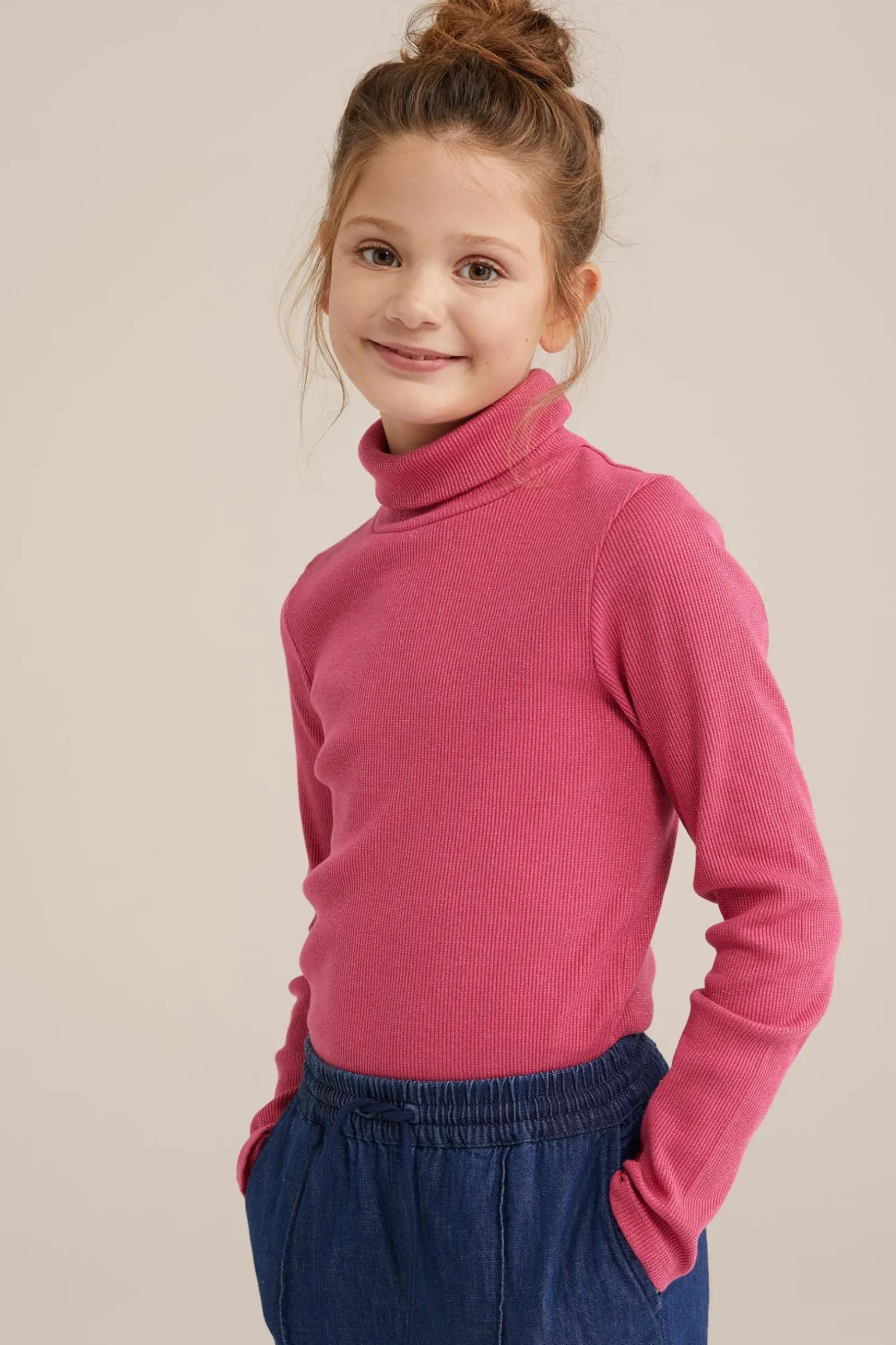 Meisjes T-shirtmet glittergaren