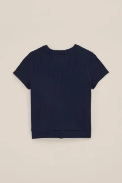 Meisjes T-shirt met knoopdetail
