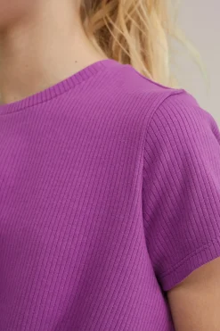 Meisjes T-shirt met knoopdetail
