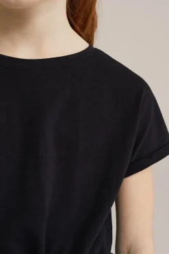 Meisjes T-shirt met knoopdetail