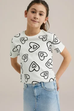 Meisjes T-shirt met opdruk