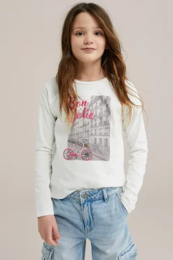 Meisjes T-shirt met opdruk
