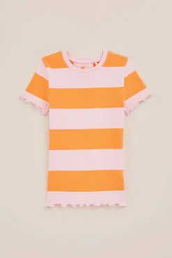 Meisjes T-shirt met ribstructuur