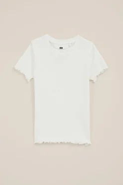 Meisjes T-shirt met ribstructuur