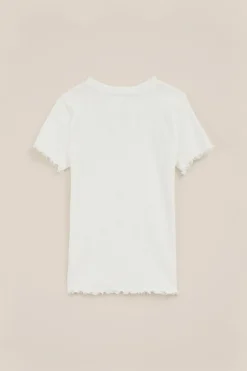 Meisjes T-shirt met ribstructuur