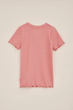 Meisjes T-shirt met ribstructuur