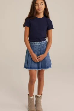 Meisjes T-shirt met ribstructuur