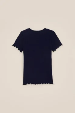 Meisjes T-shirt met ribstructuur