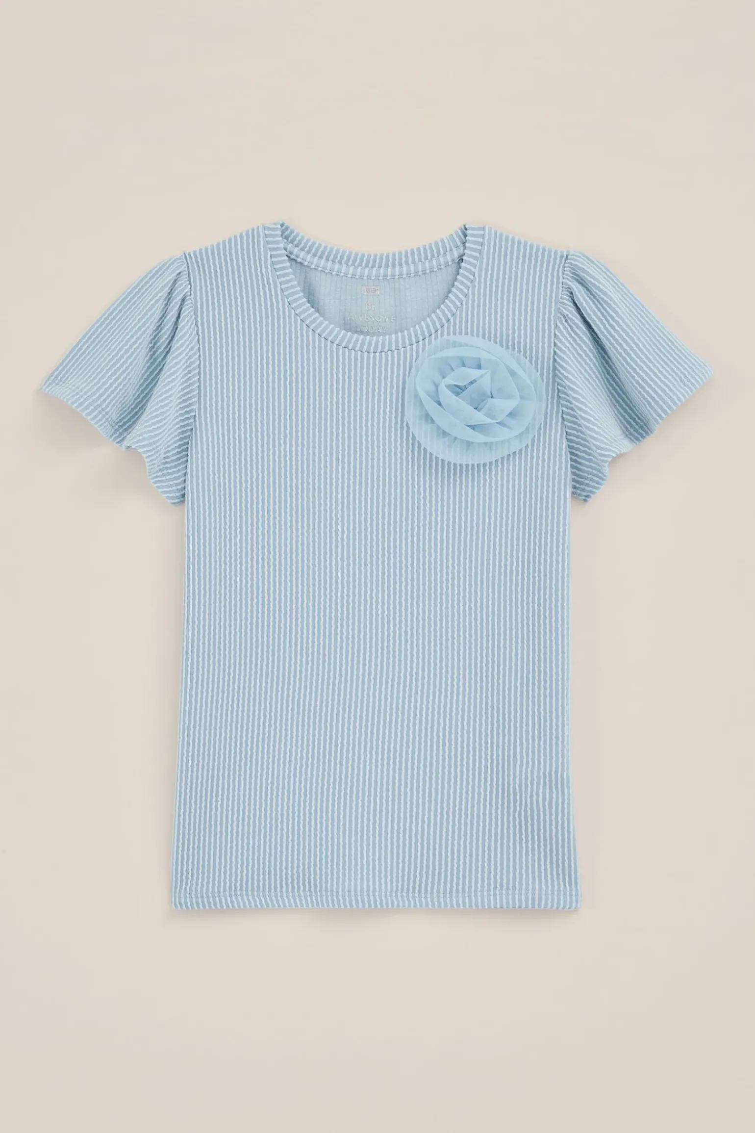 Meisjes T-shirt met ribstructuur