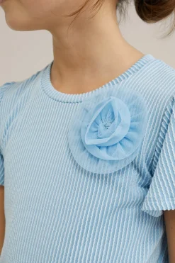 Meisjes T-shirt met ribstructuur