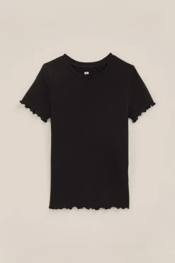 Meisjes T-shirt met ribstructuur