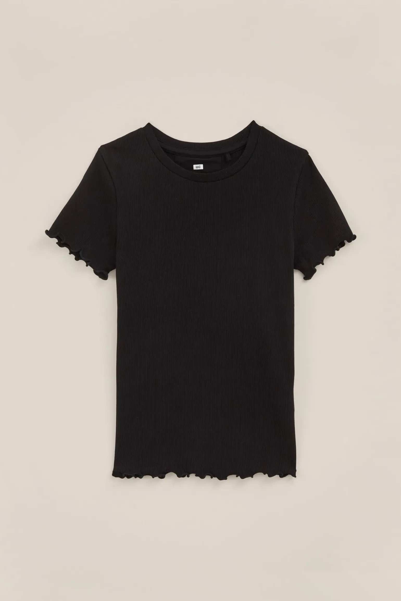Meisjes T-shirt met ribstructuur