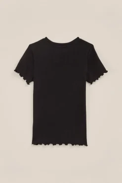 Meisjes T-shirt met ribstructuur