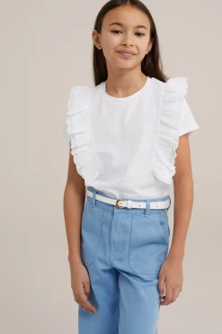 Meisjes T-shirt met ruches