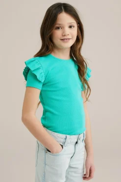 Meisjes T-shirt met ruches