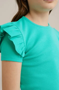 Meisjes T-shirt met ruches