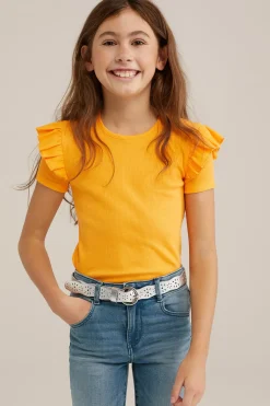 Meisjes T-shirt met ruches
