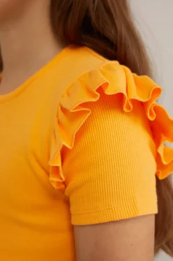 Meisjes T-shirt met ruches
