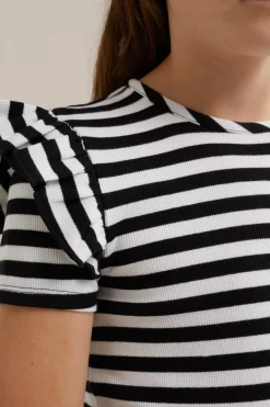 Meisjes T-shirt met ruches
