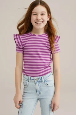 Meisjes T-shirt met ruches