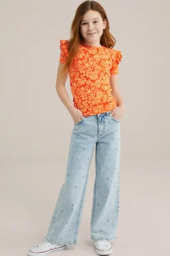 Meisjes T-shirt met ruches