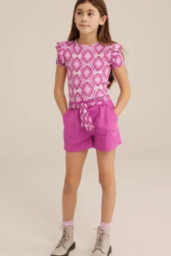 Meisjes T-shirt met ruches