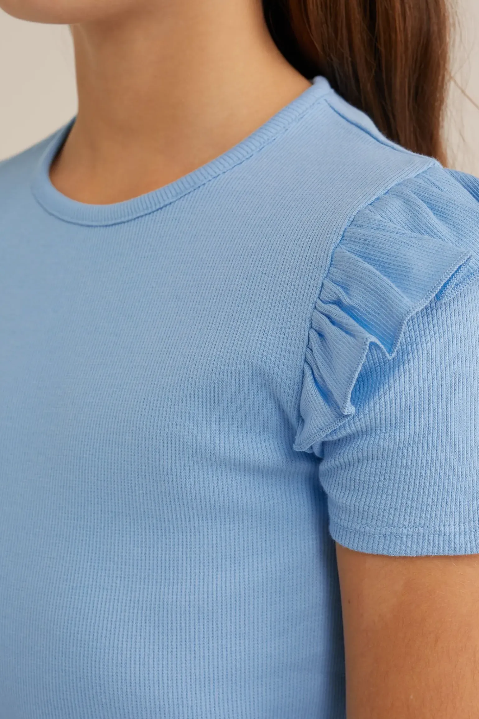 Meisjes T-shirt met ruches