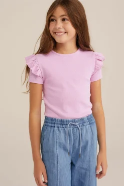 Meisjes T-shirt met ruches