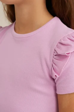 Meisjes T-shirt met ruches