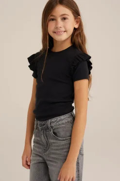 Meisjes T-shirt met ruches