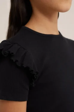 Meisjes T-shirt met ruches