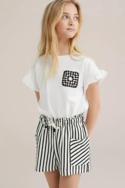 Meisjes T-shirt met ruches