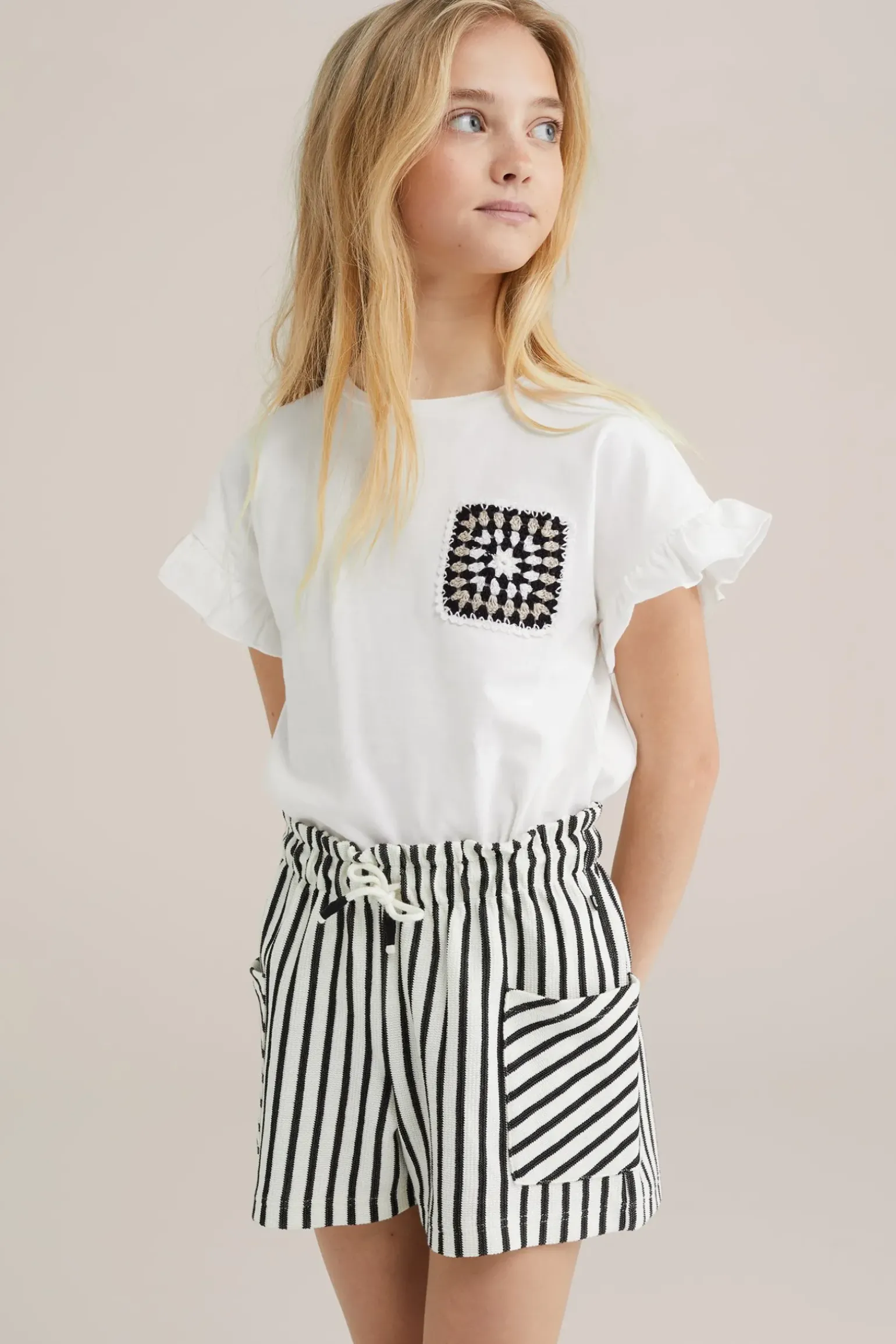 Meisjes T-shirt met ruches