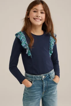 Meisjes T-shirt met ruches