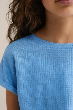 Meisjes T-shirt met structuur